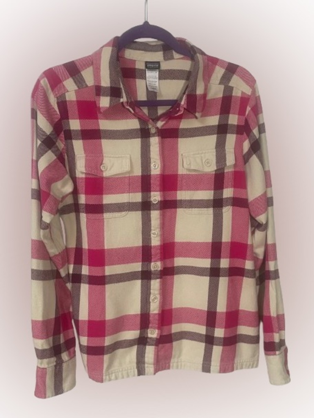 Patagonia Shirt Women's 12 Flannel Organic Cotton Outdoor Lagenlook Gorpcore